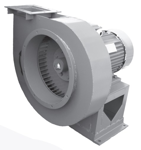 Вентилятор радиальный высокого давления № 2,5 с АИР80В2, 2,2 кВт, 2850 об/мин, 1,0 тыс. м3/час 48 лопат. РУСЬ ВР 12-26-2,5 2,2/2850 Градирни