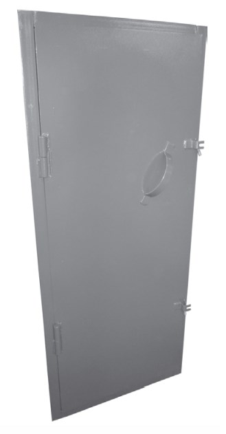 Дверь герметичная 1000x525 мм, размер проема 905х405 мм РУСЬ Дс 0,9х0,4 Дуговая сварка (ММА)